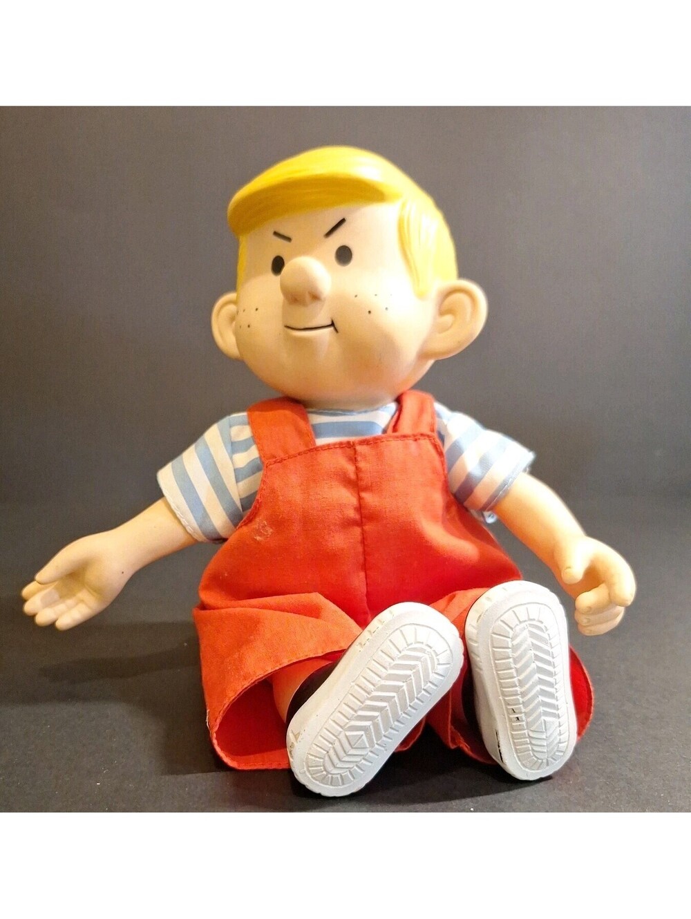 Dennis The Menace 1987 Doll/ 9"/ Presents/Div Hmiton Gifts/Hank Ketcham/ Korea